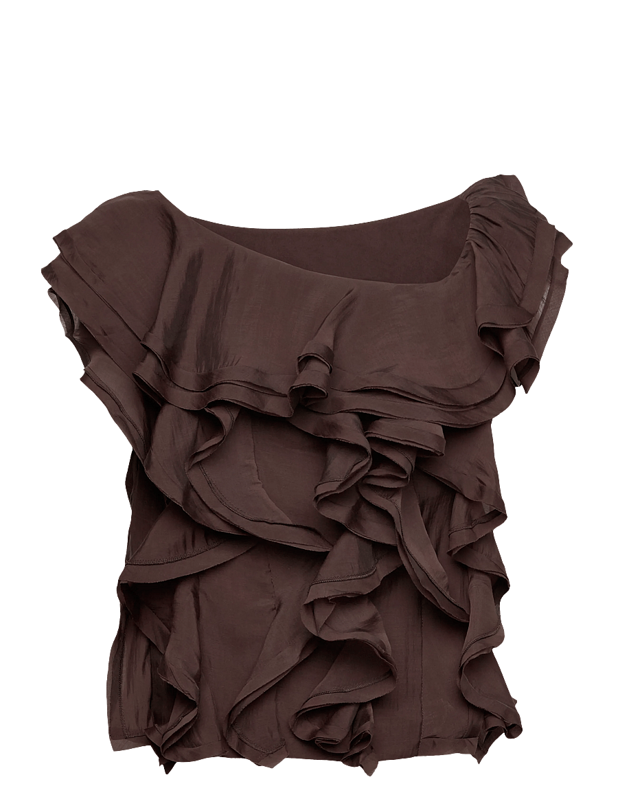 Copenhagen Muse - CMTILLY-BLOUSE - Ærmeløse bluser - mulch - 1