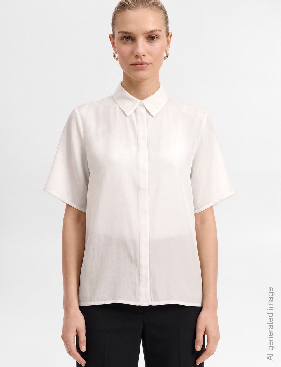Copenhagen Muse - CMMOLLY-SHIRT - kurzärmlige hemden - jet stream - 3
