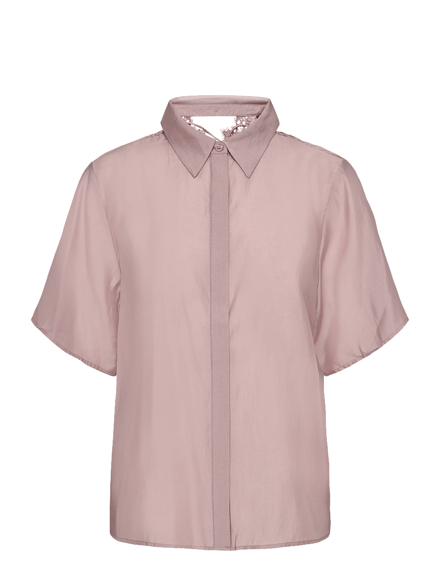 Copenhagen Muse - CMMOLLY-SHIRT - kurzärmlige hemden - woodrose - 0