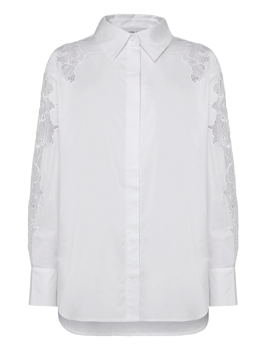 Copenhagen Muse - CMSHIRLEY-SHIRT - langärmlige hemden - bright white - 1