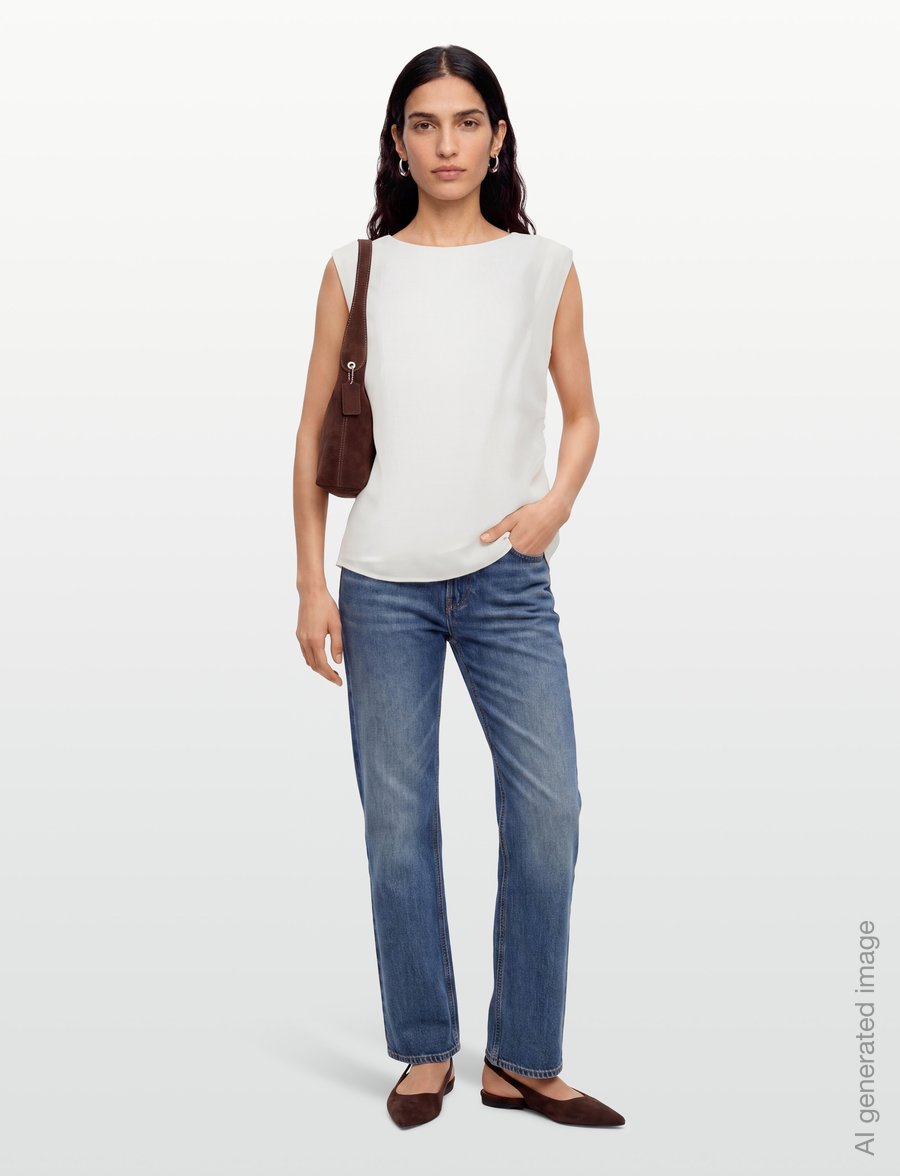Copenhagen Muse - CMMOLLY-BLOUSE - Ärmellose blusen - jet stream - 0