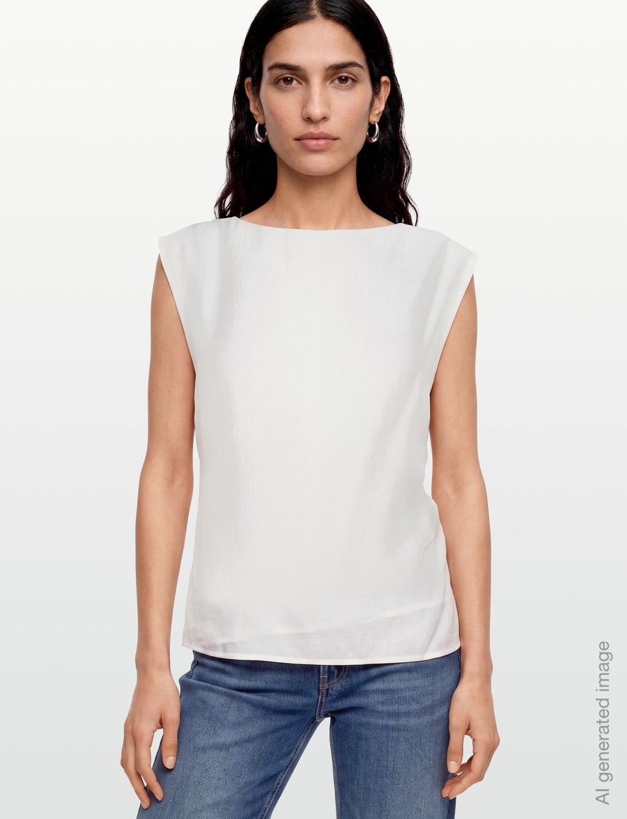 Copenhagen Muse - CMMOLLY-BLOUSE - Ärmellose blusen - jet stream - 3