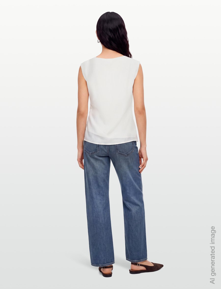 Copenhagen Muse - CMMOLLY-BLOUSE - Ärmellose blusen - jet stream - 4