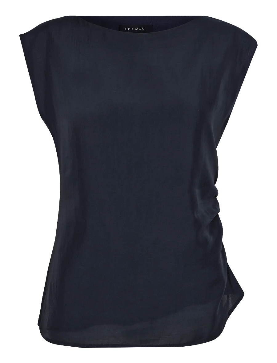 Copenhagen Muse - CMMOLLY-BLOUSE - Ärmlösa blusar - total eclipse - 0