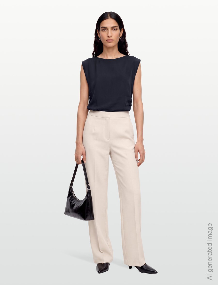 Copenhagen Muse - CMMOLLY-BLOUSE - varrukateta pluusid - total eclipse - 0