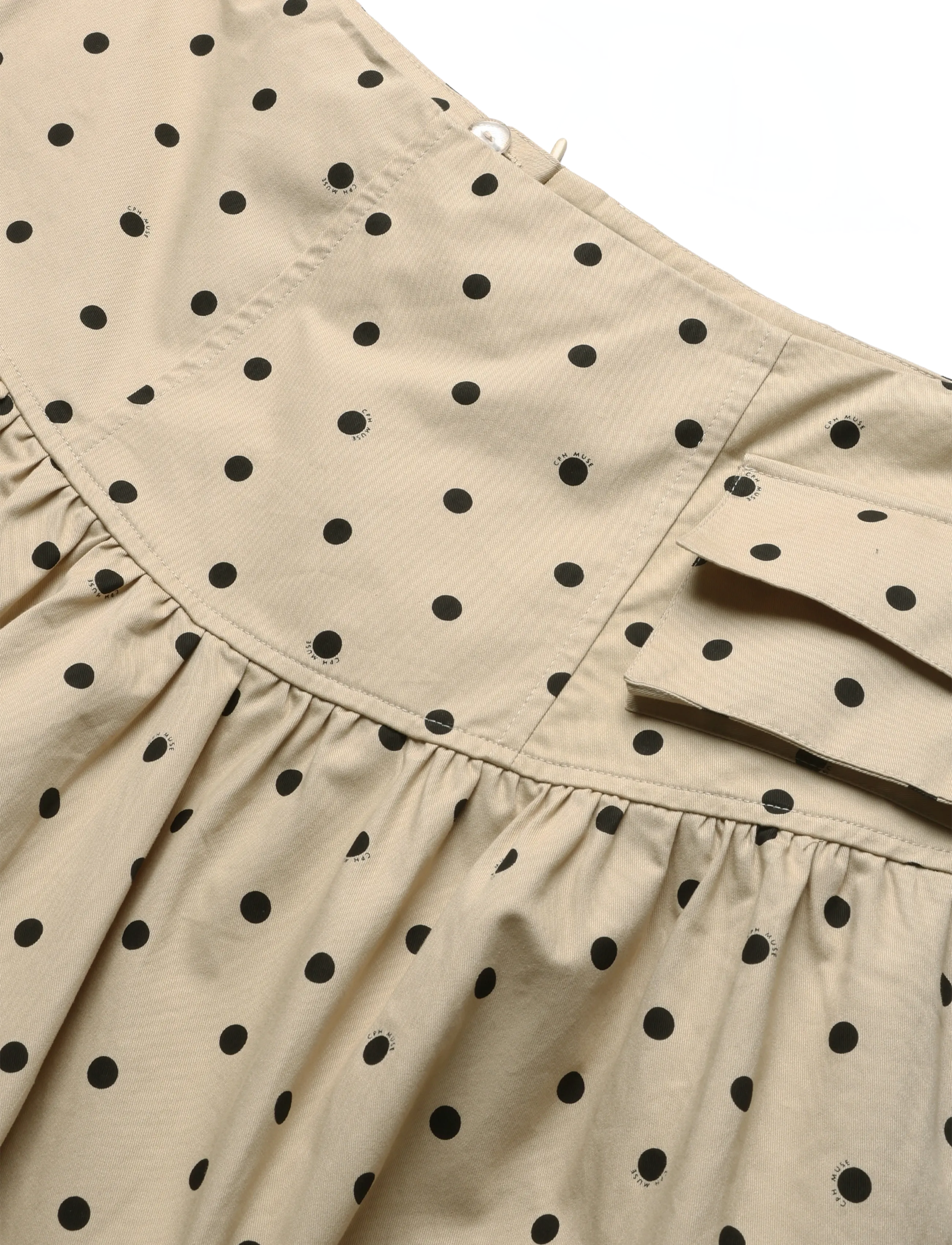 Copenhagen Muse - CMDOTTIE-SKIRT - angora w. black - 2