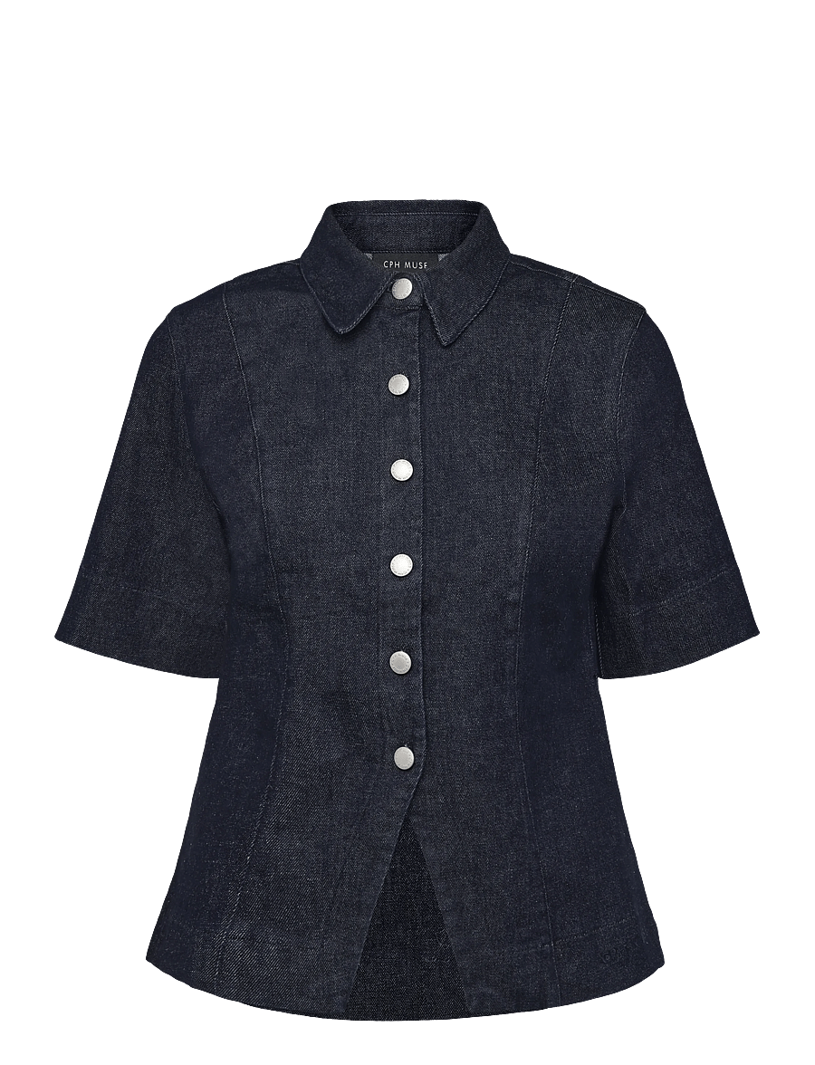 Copenhagen Muse - CMANNAIS-SHIRT - jeanshemden - dark blue denim - 0