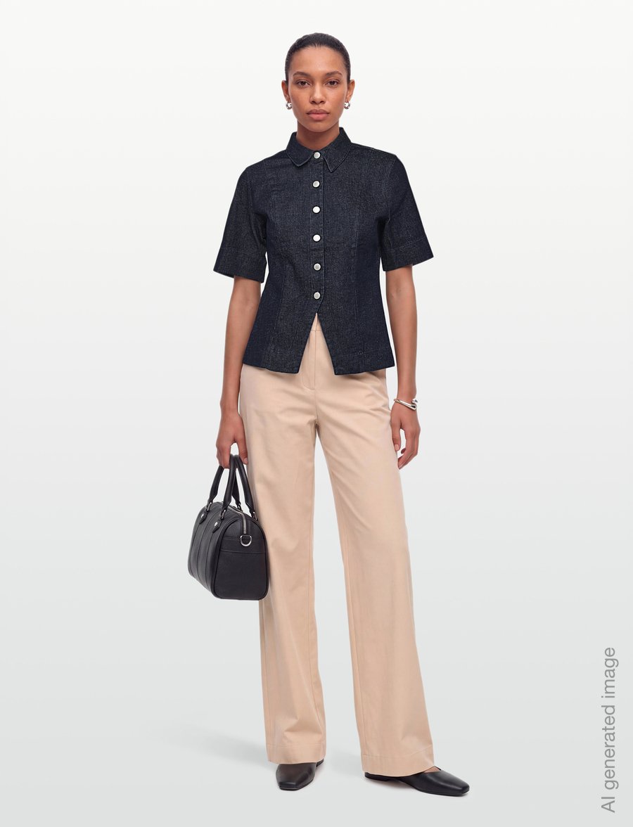 Copenhagen Muse - CMANNAIS-SHIRT - jeansblouses - dark blue denim - 0