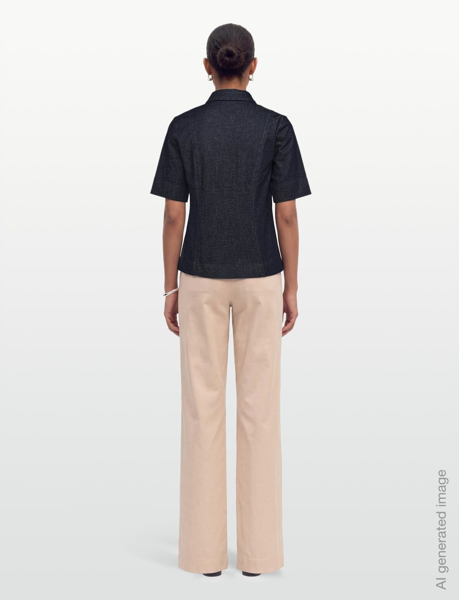 Copenhagen Muse - CMANNAIS-SHIRT - jeansblouses - dark blue denim - 4