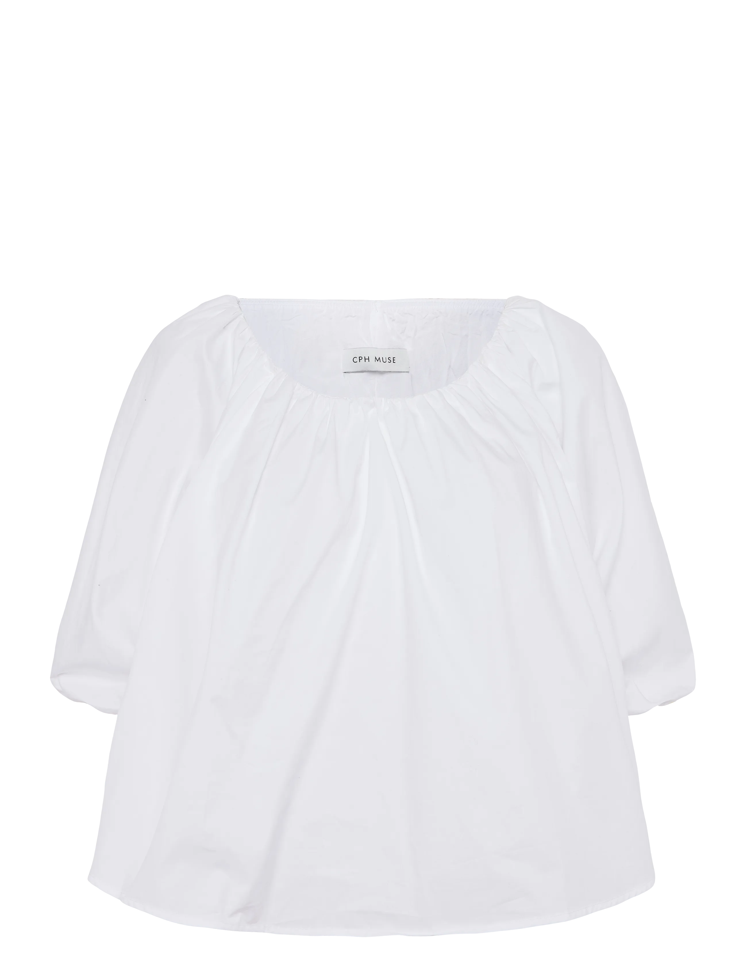 Copenhagen Muse - CMSHIRLEY-BLOUSE - kurzärmelige blusen - bright white - 1