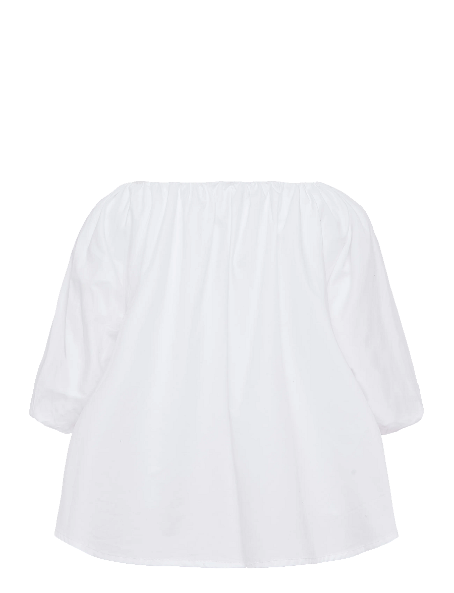 Copenhagen Muse - CMSHIRLEY-BLOUSE - kurzärmelige blusen - bright white - 2