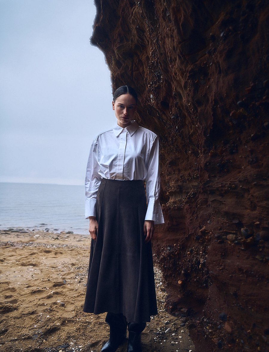 Copenhagen Muse - CMSKILAR-SKIRT - leather skirts - mulch - 0