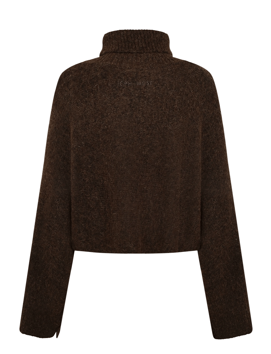 Copenhagen Muse - CMRYLIA-PULLOVER - crop tops - mulch - 2