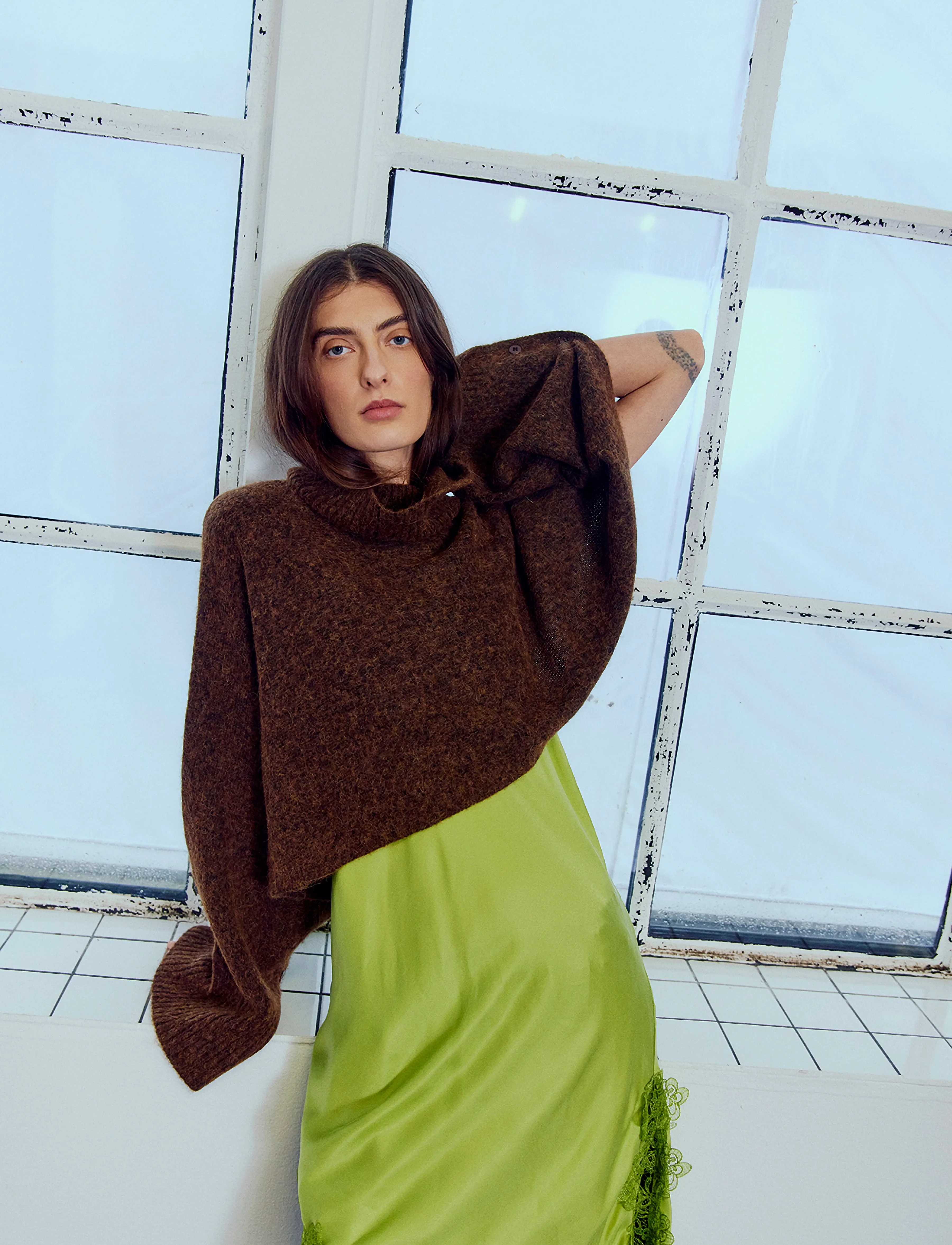 Copenhagen Muse - CMRYLIA-PULLOVER - crop tops - mulch - 3
