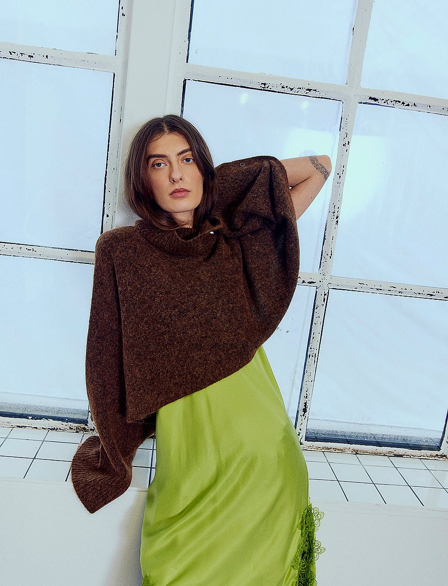 Copenhagen Muse - CMRYLIA-PULLOVER - crop tops - mulch - 3