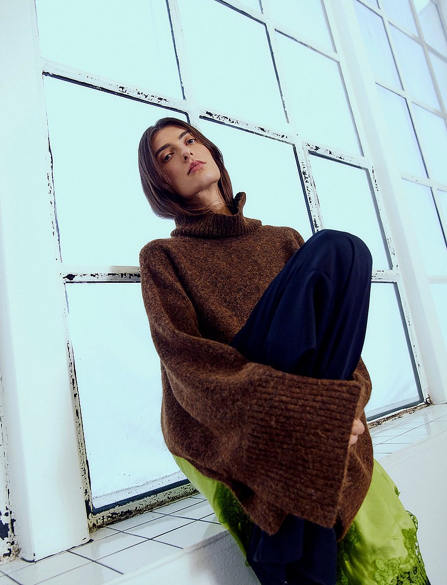 Copenhagen Muse - CMRYLIA-PULLOVER - crop tops - mulch - 4