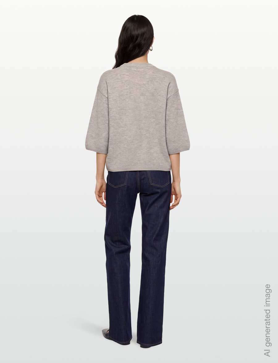 Copenhagen Muse - CMSIENNA-PULLOVER - stickade tröjor - high-rise melange - 4