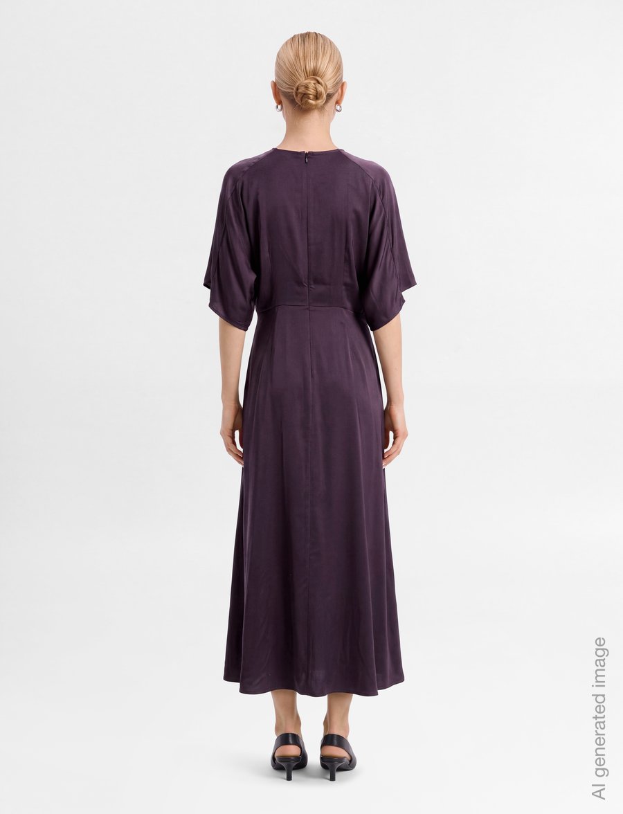 Copenhagen Muse - CMVERA-DRESS - midi kjoler - plum perfect 19-3316 - 4