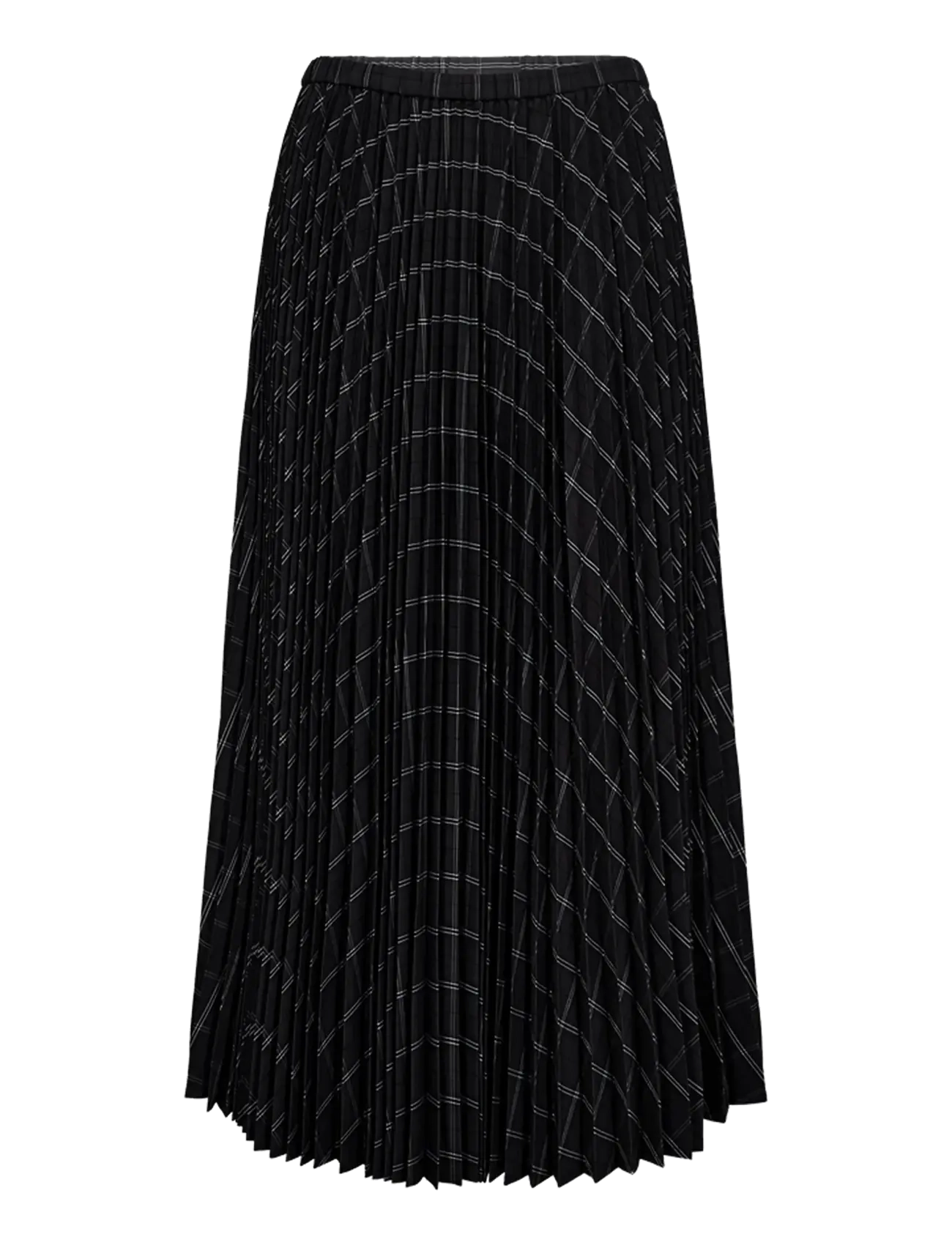 Copenhagen Muse CMAURORA-SKIRT - Nederdele - GRAY PINSTRIPE W. BLACK / black