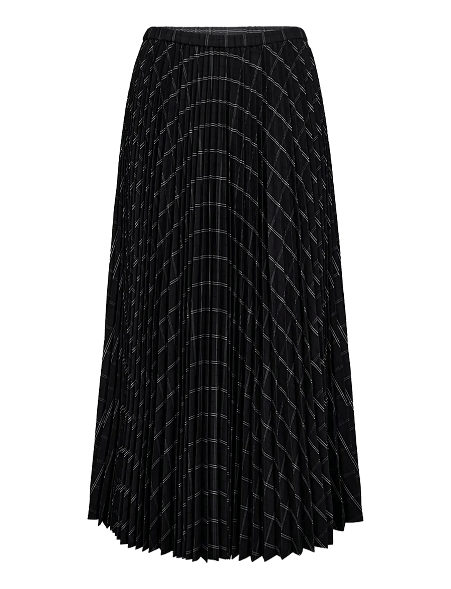 Copenhagen Muse - CMAURORA-SKIRT - gray pinstripe w. black - 1