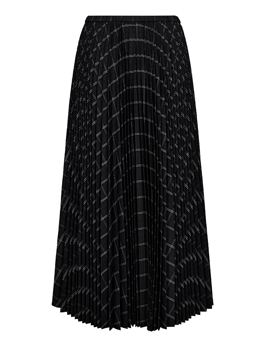 Copenhagen Muse - CMAURORA-SKIRT - gray pinstripe w. black - 2