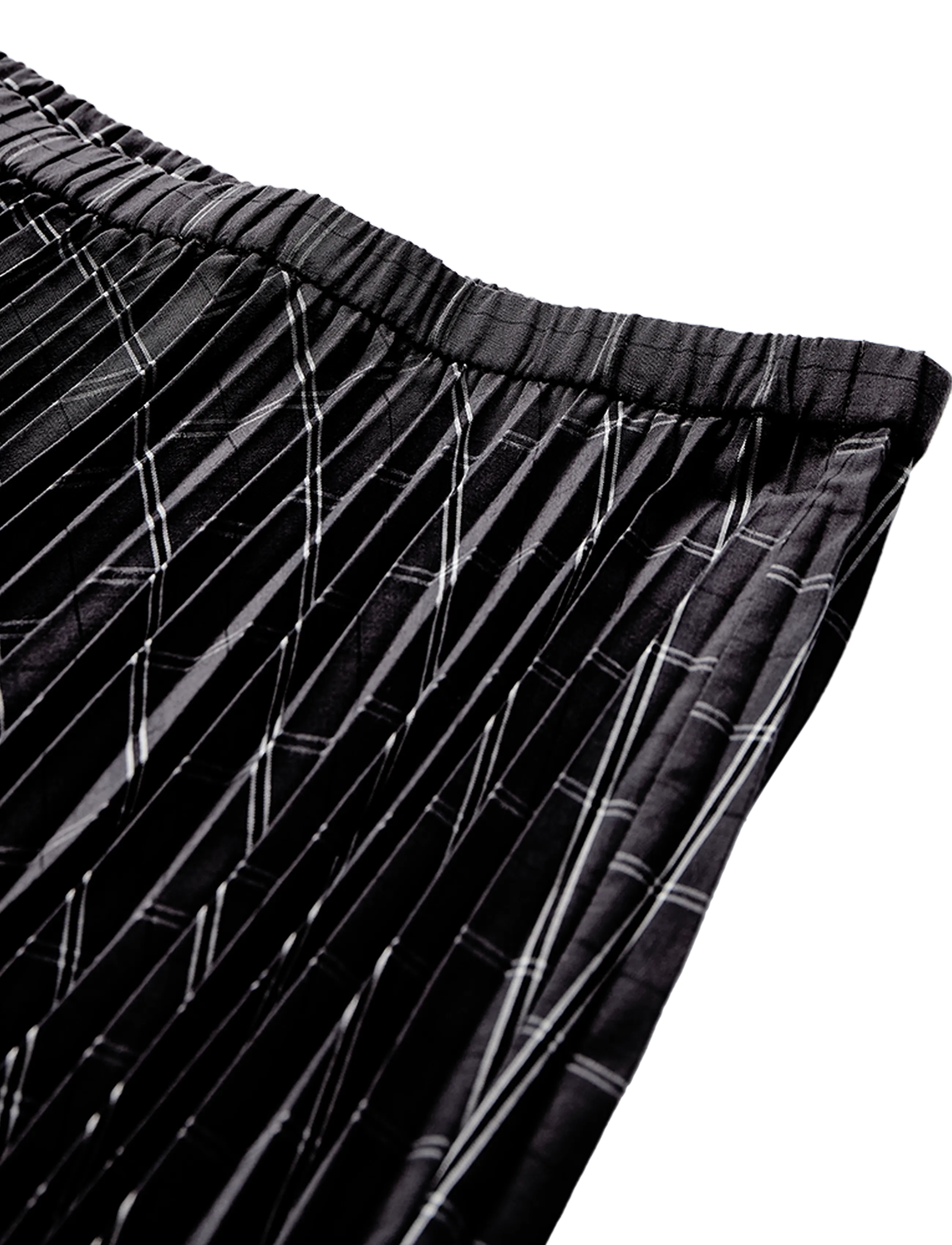 Copenhagen Muse - CMAURORA-SKIRT - gray pinstripe w. black - 4