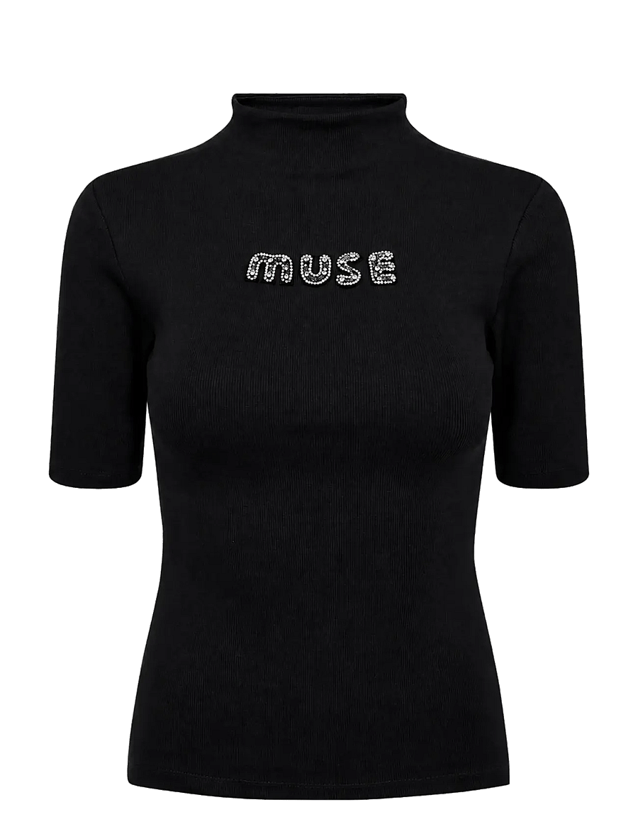 Copenhagen Muse - CMSIV-TEE - rollkragenpullover - black - 0
