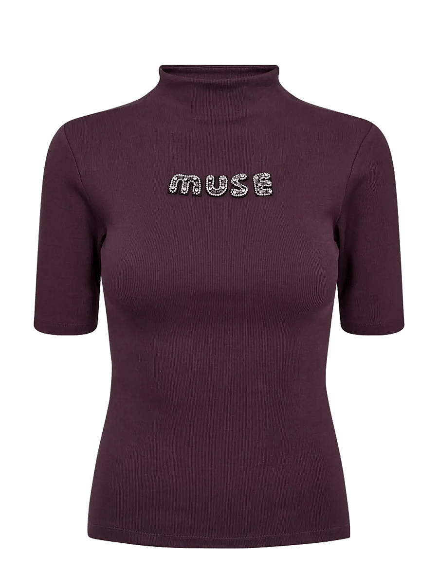 Copenhagen Muse - CMSIV-TEE - rollkragenpullover - plum perfect 19-3316 - 0