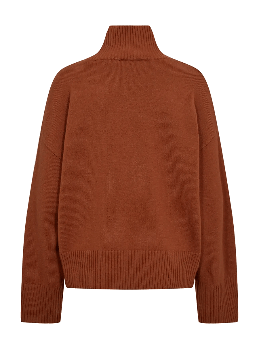 Copenhagen Muse - CMSIENNA-PULLOVER - striktrøjer - umber - 2