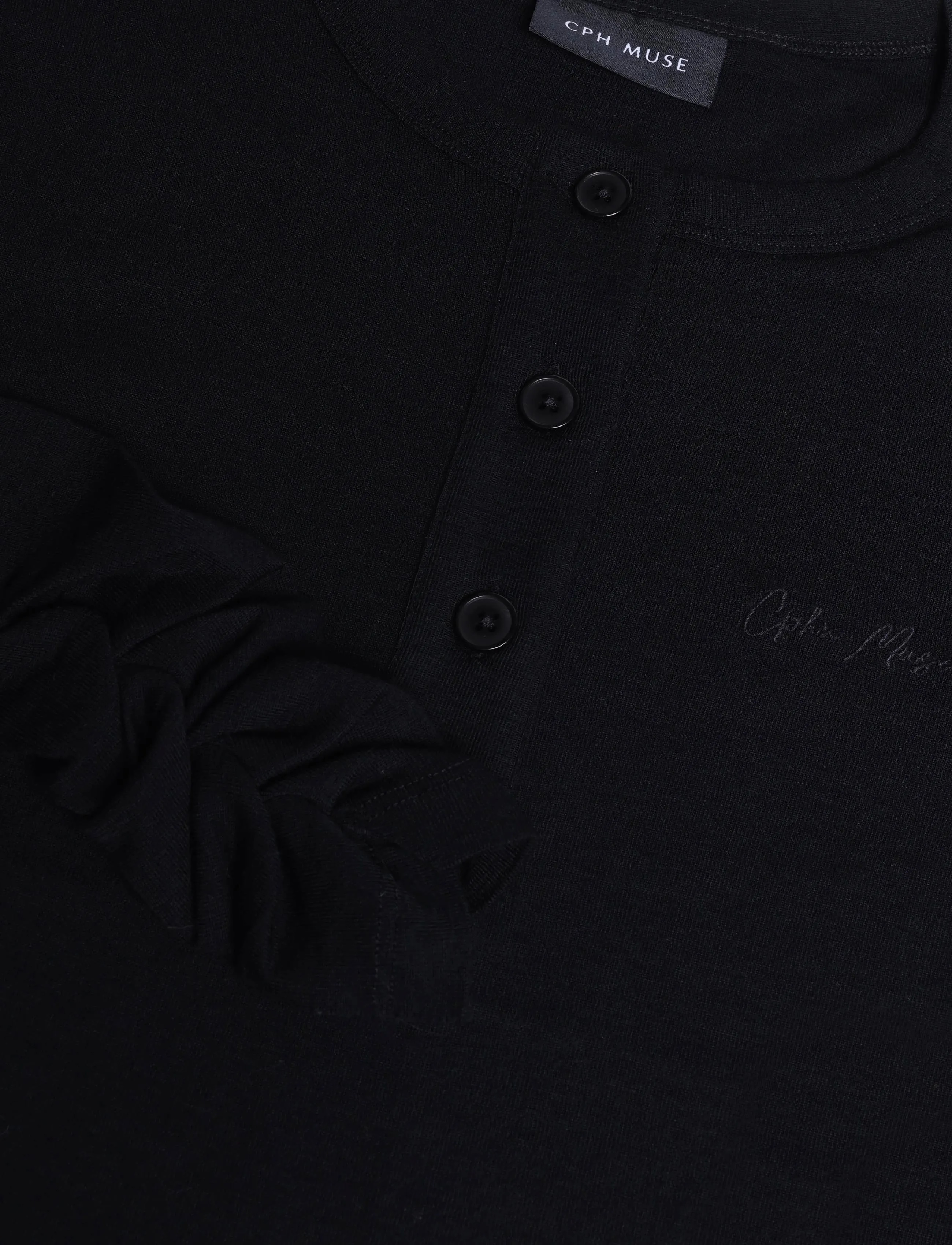 Copenhagen Muse - CMSIA-BLOUSE - langärmlige tops - black - 2