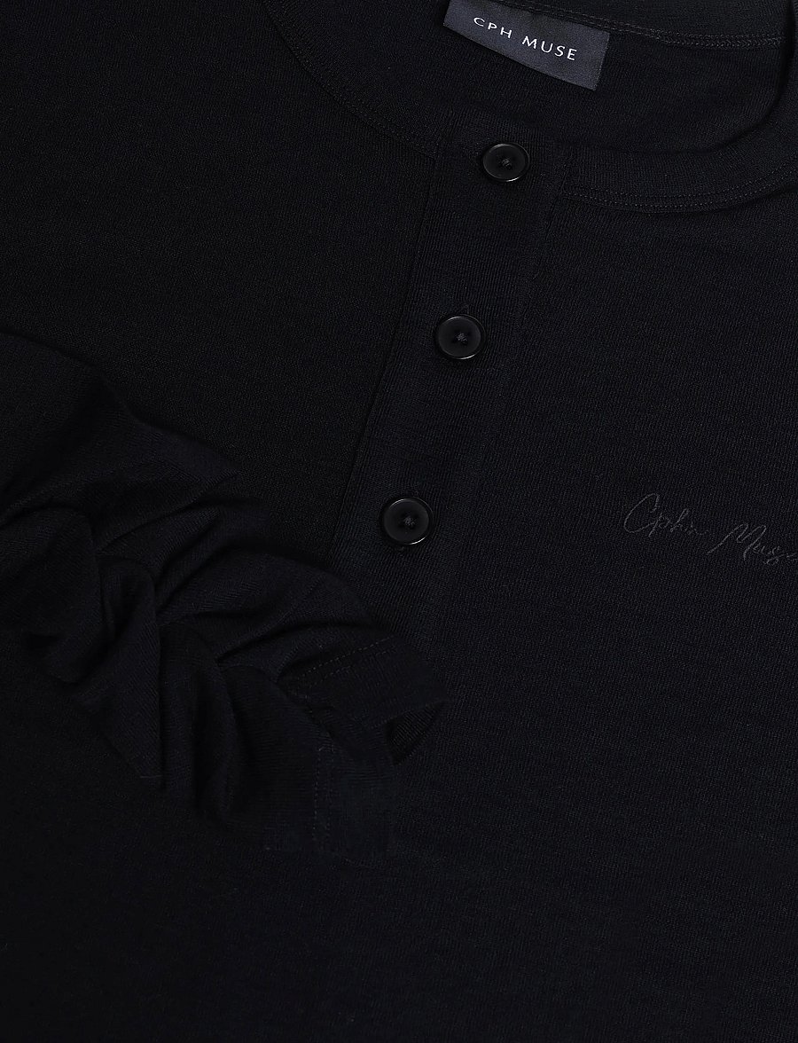 Copenhagen Muse - CMSIA-BLOUSE - langärmlige tops - black - 2