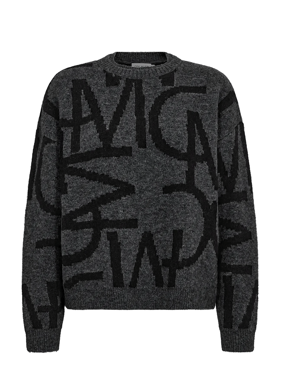 Copenhagen Muse - CMIBRA-PULLOVER - pullover - black w. gray pinstripe - 0