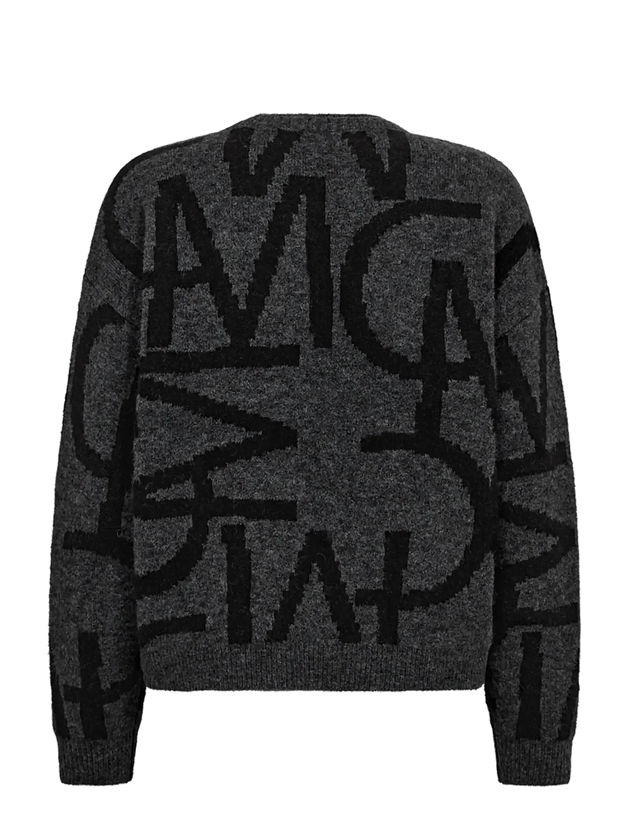 Copenhagen Muse - CMIBRA-PULLOVER - pullover - black w. gray pinstripe - 1