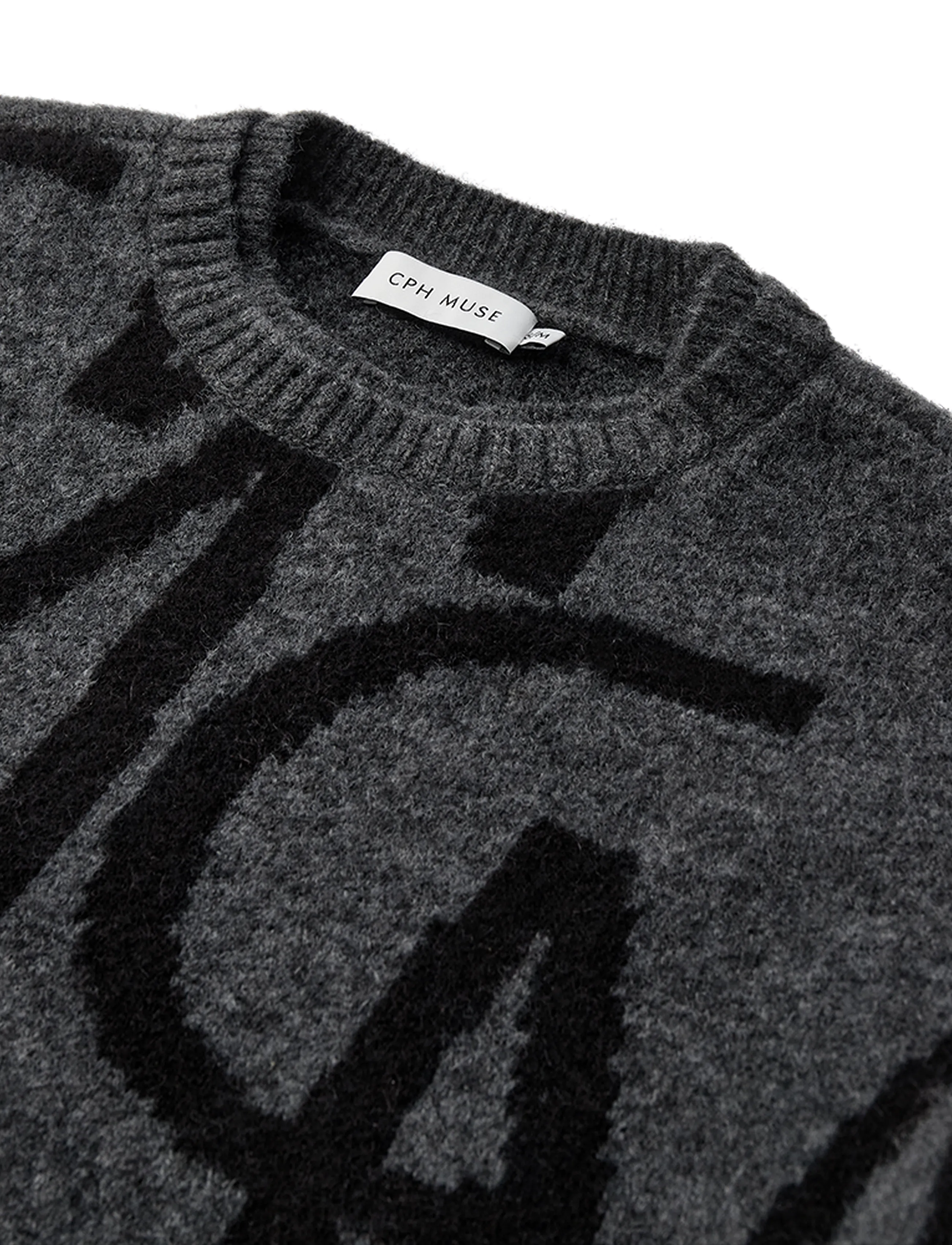 Copenhagen Muse - CMIBRA-PULLOVER - pullover - black w. gray pinstripe - 2