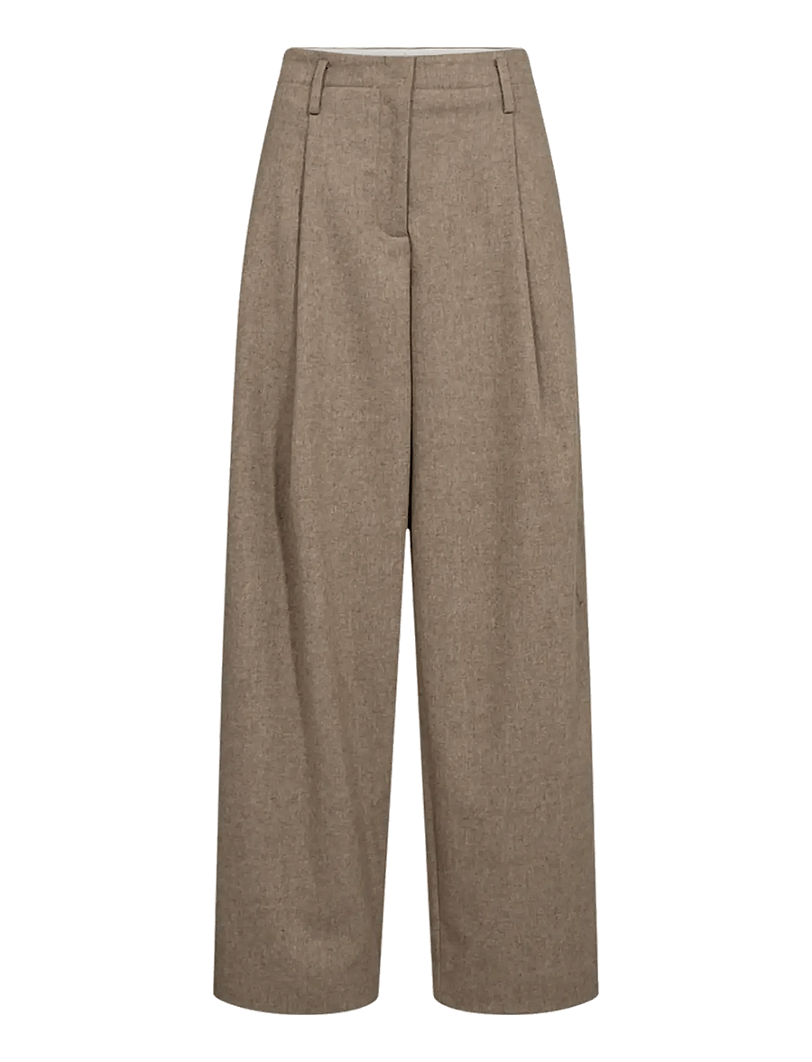 Copenhagen Muse - CMIVEE-PANTS - bukser med brede ben - winter twig melange - 1