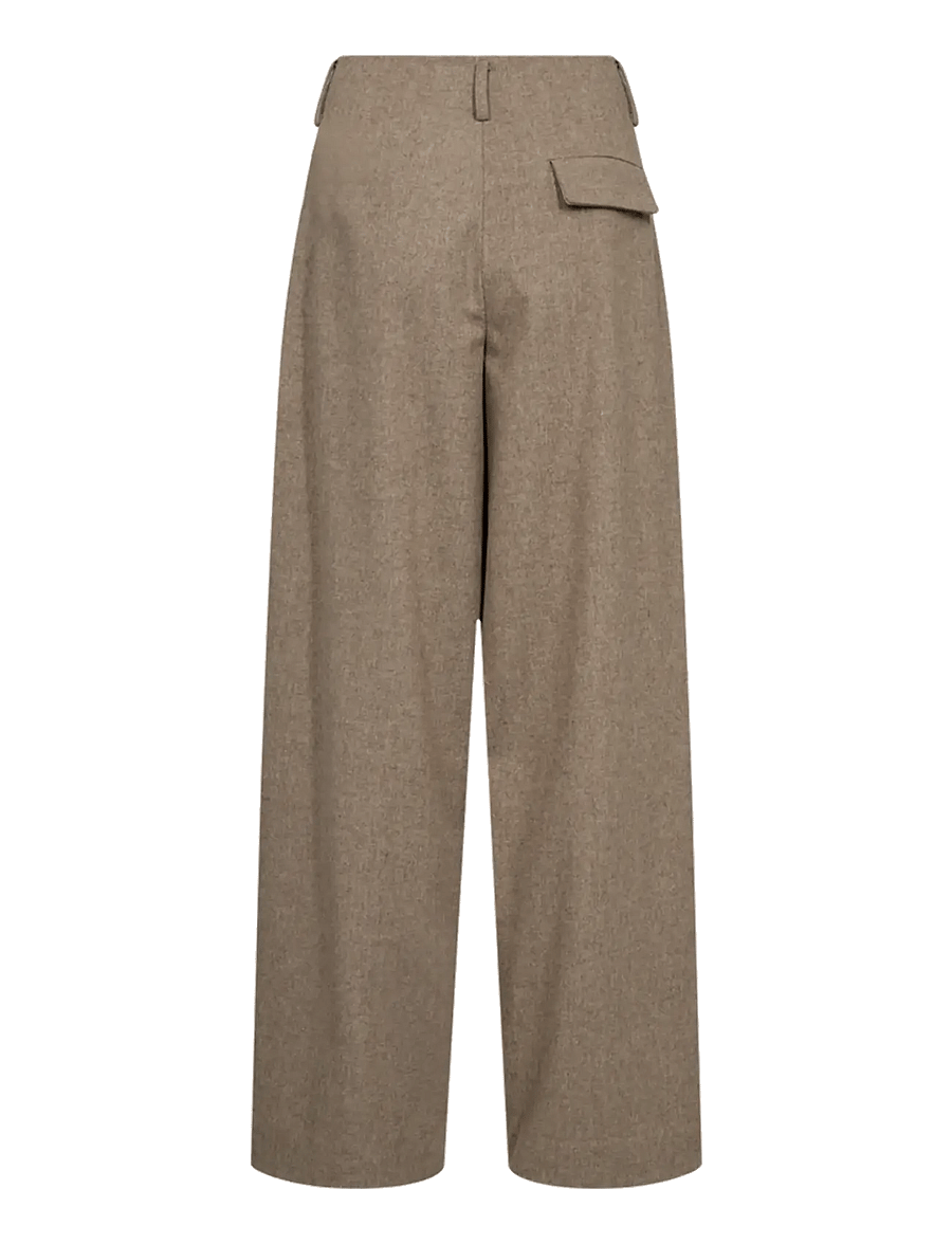 Copenhagen Muse - CMIVEE-PANTS - bukser med brede ben - winter twig melange - 2