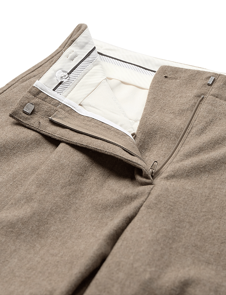 Copenhagen Muse - CMIVEE-PANTS - bukser med brede ben - winter twig melange - 5