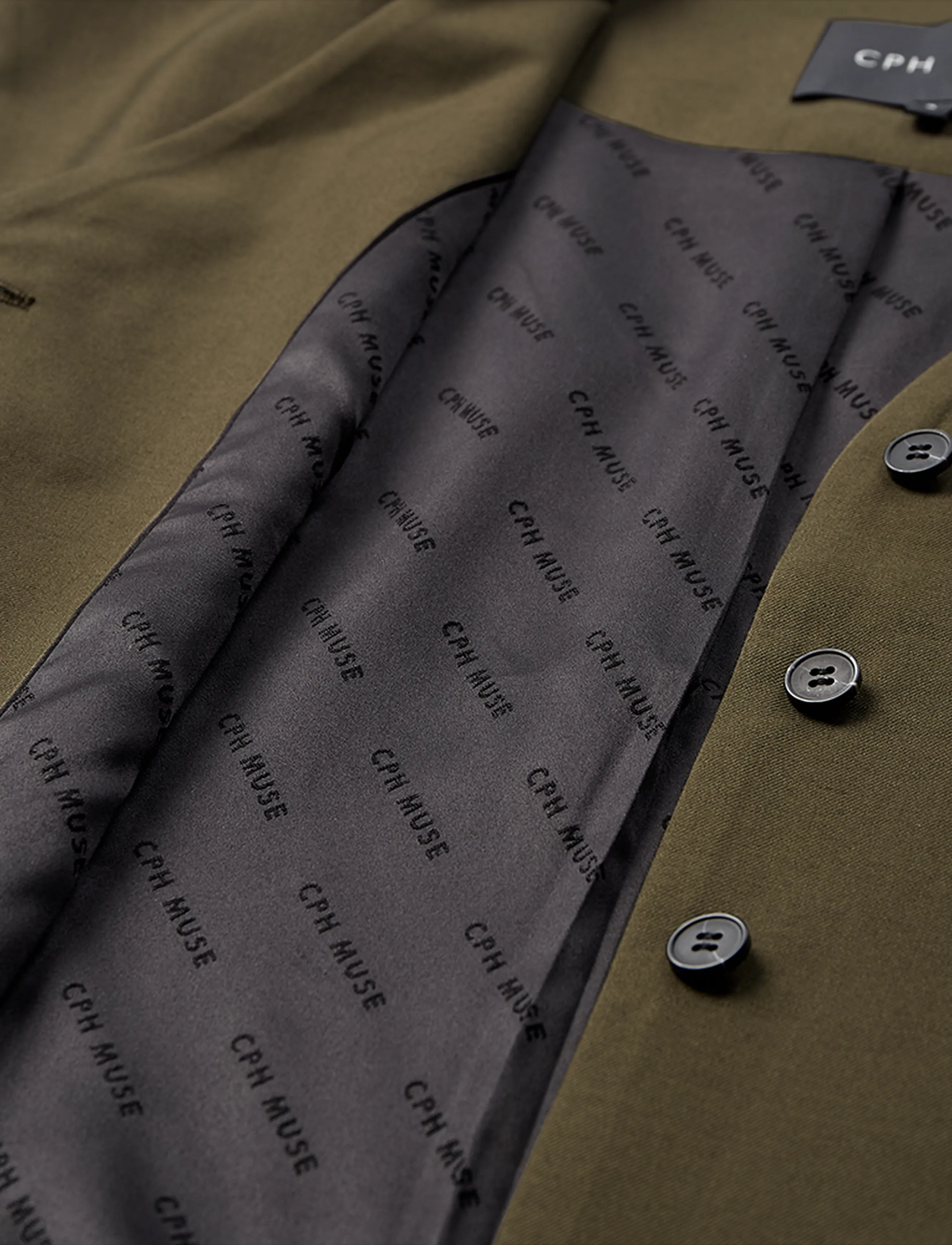 Copenhagen Muse - CMTENNA-WAISTCOAT - westen - ivy green melange - 2