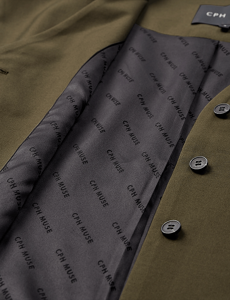 Copenhagen Muse - CMTENNA-WAISTCOAT - westen - ivy green melange - 2