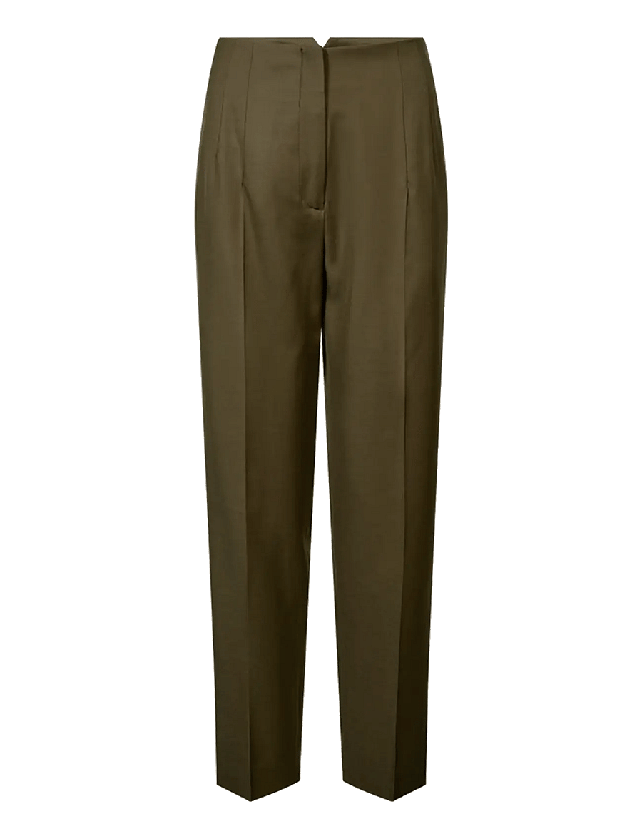 Copenhagen Muse - CMTENNA-PANTS - kostymbyxor - ivy green melange - 1