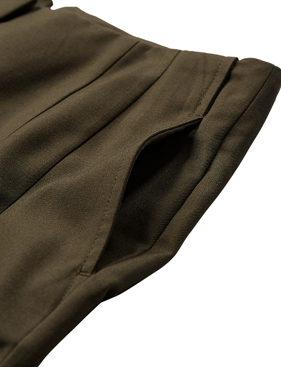 Copenhagen Muse - CMTENNA-PANTS - kostymbyxor - ivy green melange - 3