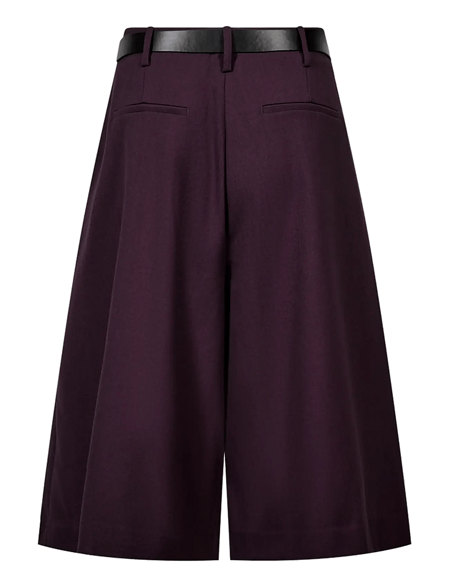 Copenhagen Muse - CMTAILOR-PANTS - bermudashorts - plum perfect melange - 1