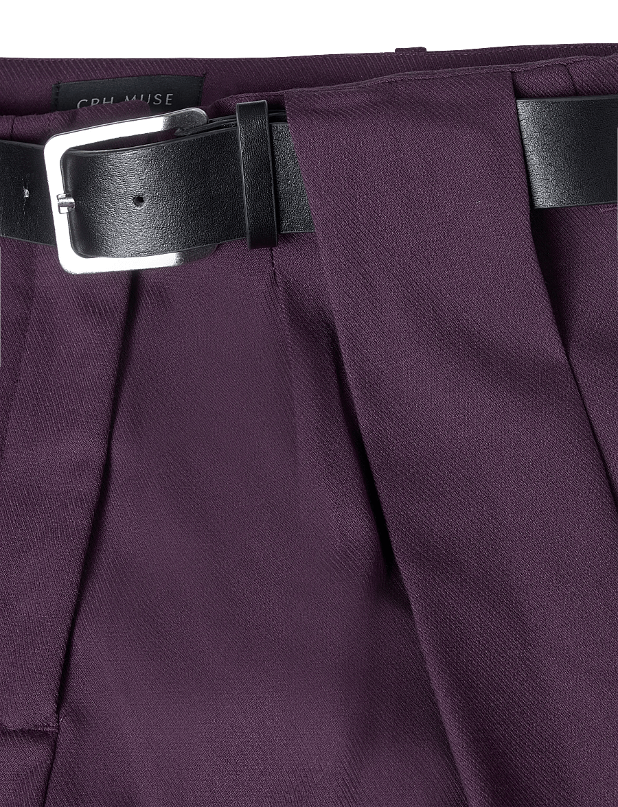 Copenhagen Muse - CMTAILOR-PANTS - bermudashorts - plum perfect melange - 2