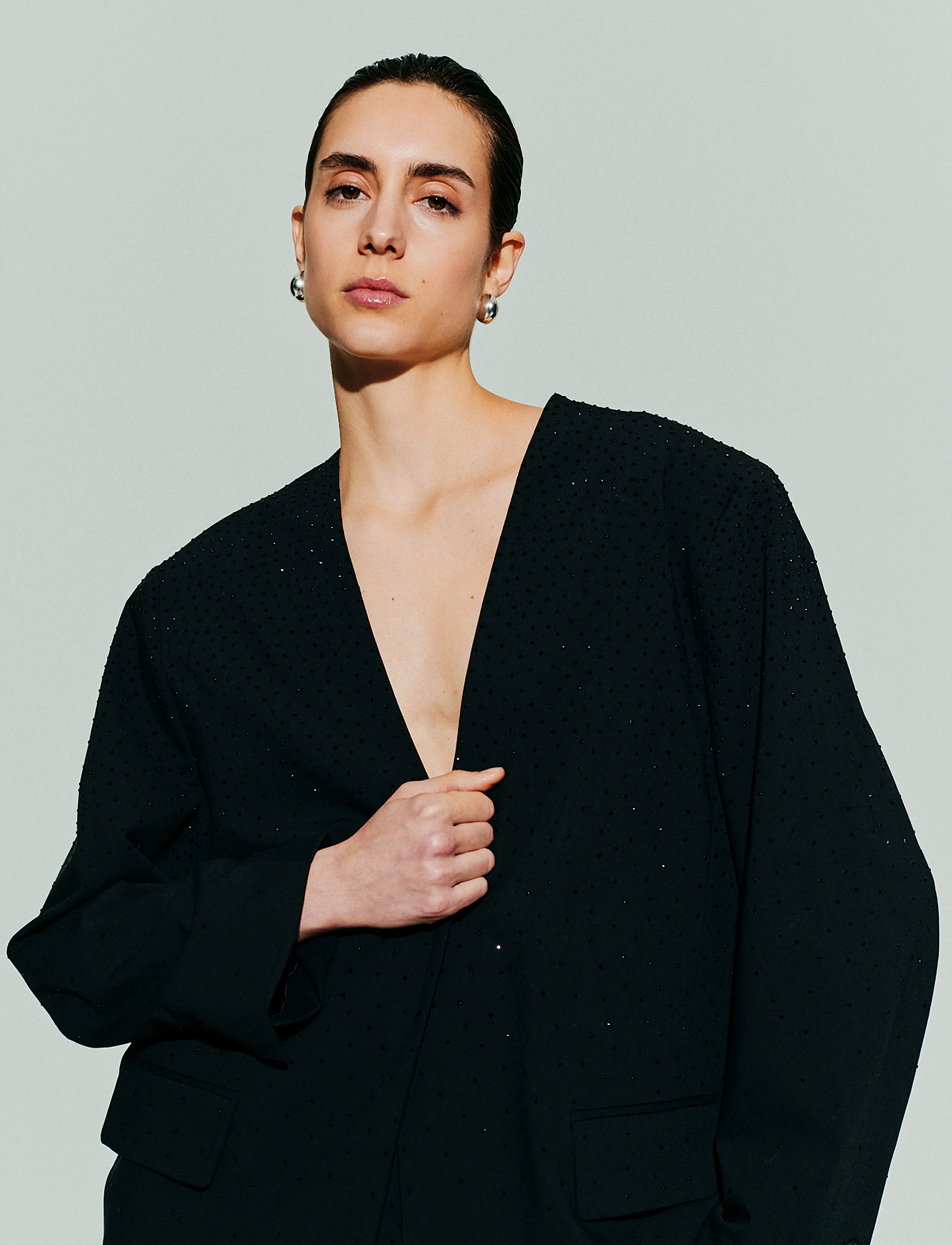 Copenhagen Muse - CMNIGHTLY-BLAZER - single breasted blazers - black - 3
