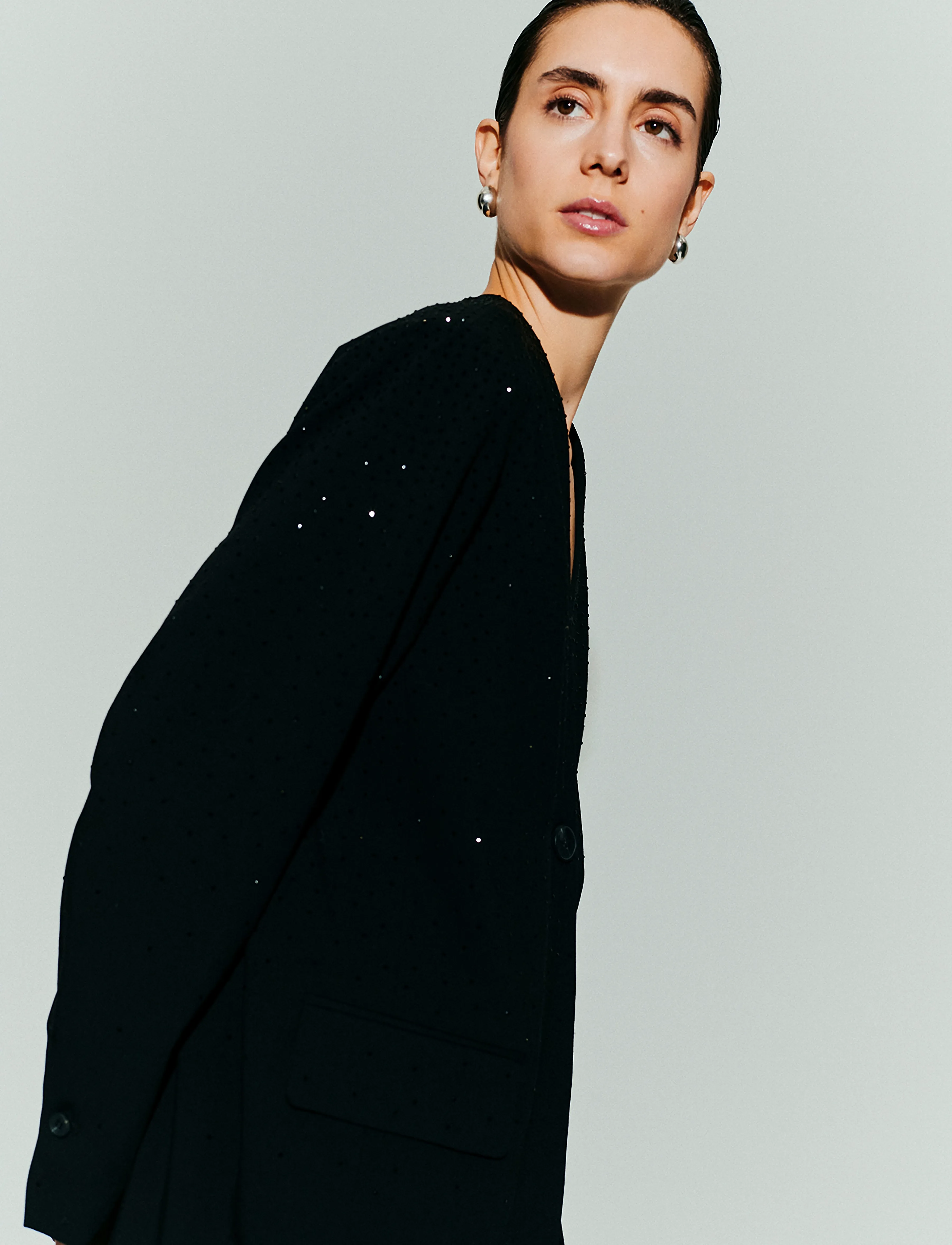 Copenhagen Muse - CMNIGHTLY-BLAZER - single breasted blazers - black - 4