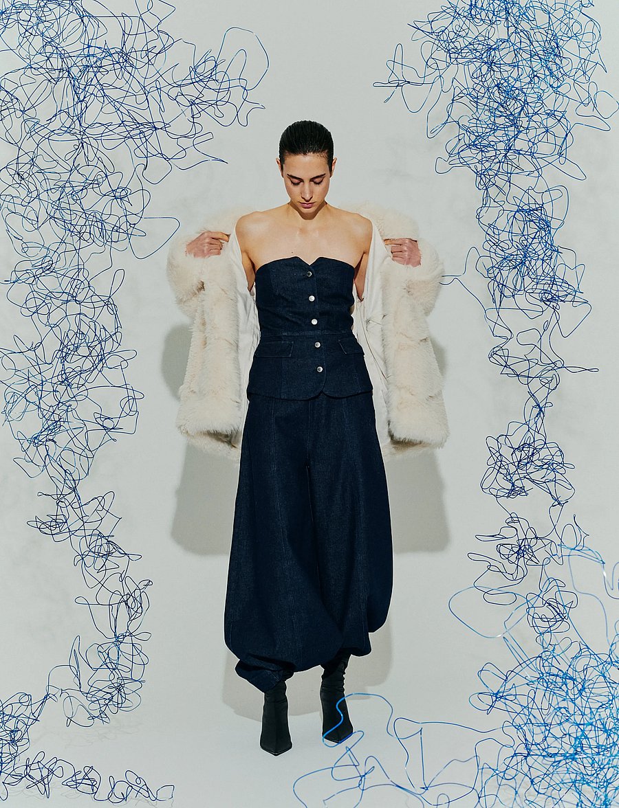 Copenhagen Muse - CMLUMA-JACKET - fuskpäls - jet stream - 3