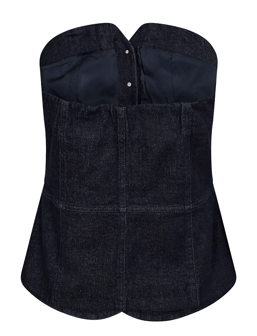 Copenhagen Muse - CMANNAIS-CORSAGE - dark blue denim - 2