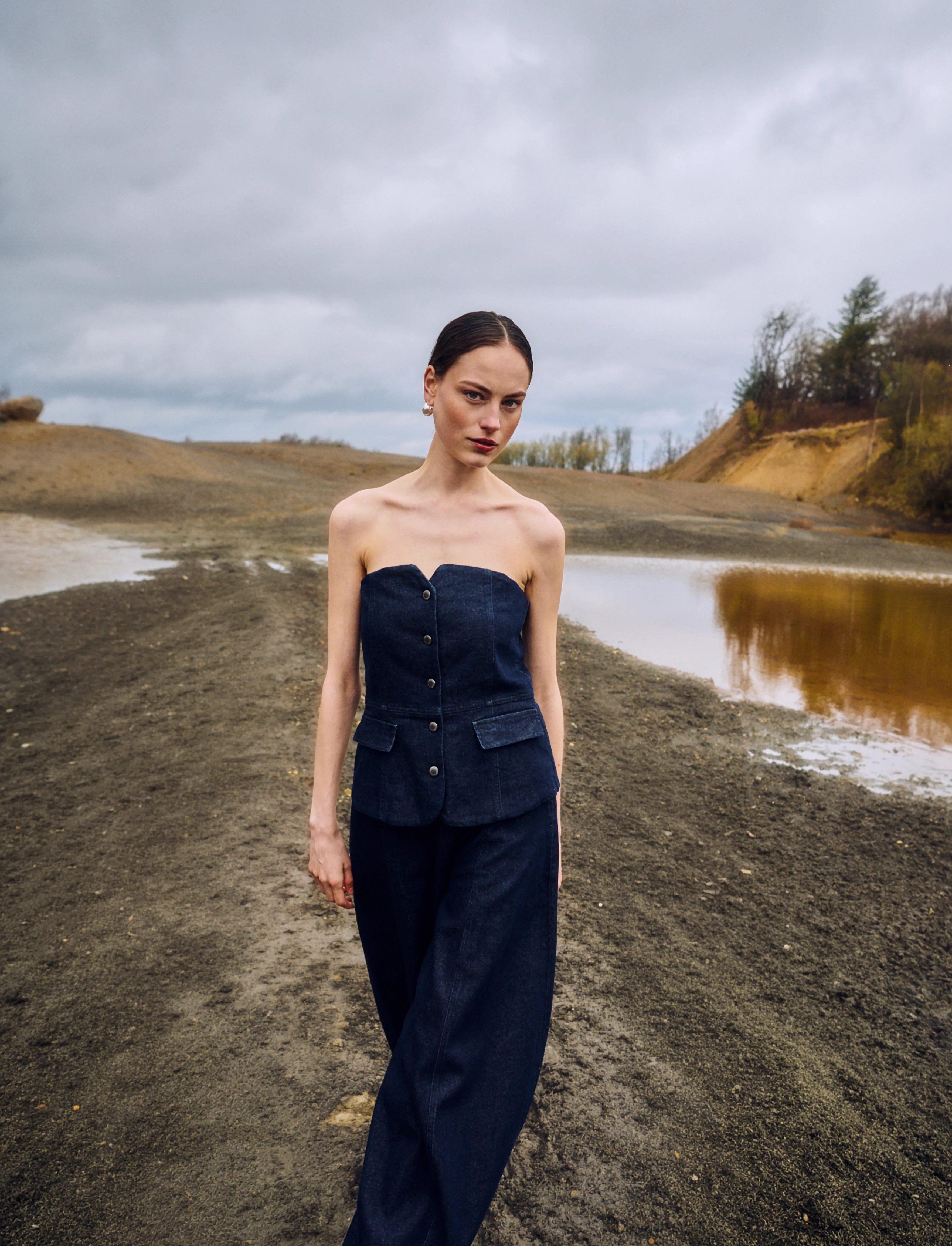 Copenhagen Muse - CMANNAIS-CORSAGE - dark blue denim - 3