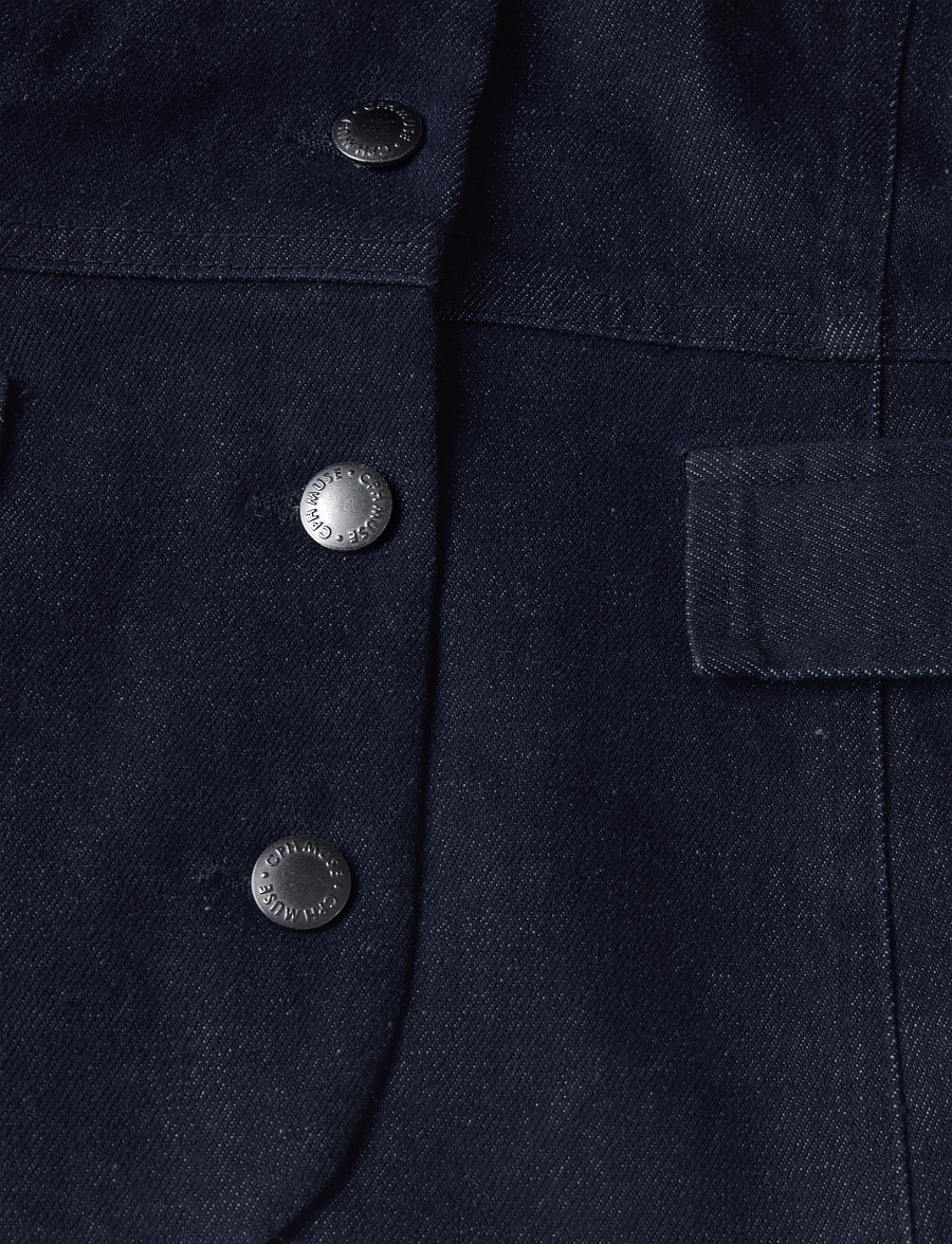 Copenhagen Muse - CMANNAIS-CORSAGE - denim-westen - dark blue denim - 5