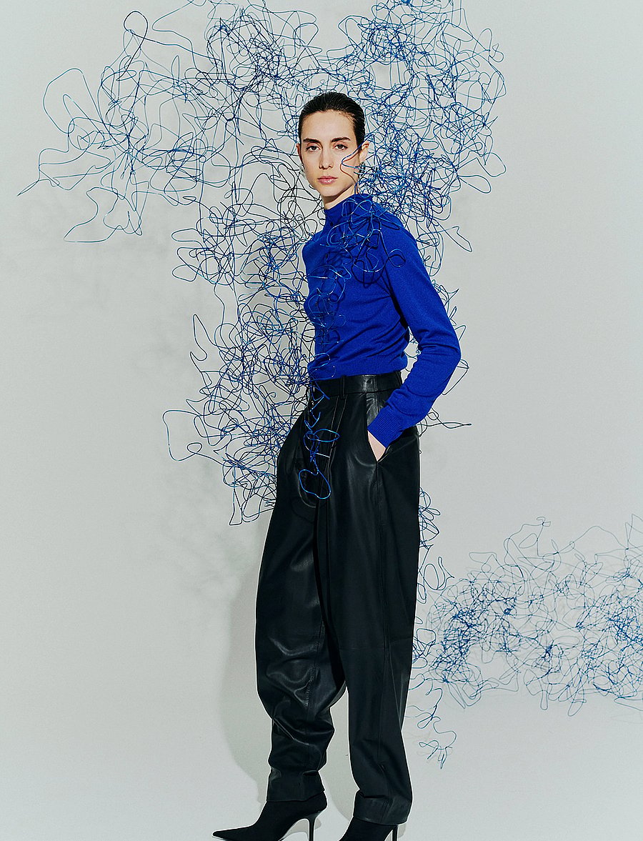 Copenhagen Muse - CMROYAL-PANTS - barrelbyxor - black - 0